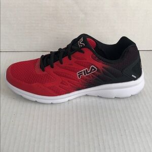 FILA Memory Finition Men’s Running Shoes Size 8.5 Black/ Red